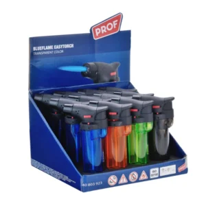 PROF Easy Torch Transparent Colors Sturmfeuerzeug (12x)