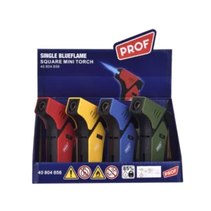 PROF Square Mini Torch Jetflame Sturmfeuerzeug (12x)