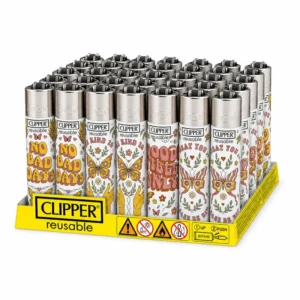 48x Clipper 70's Vibes Feuerzeug