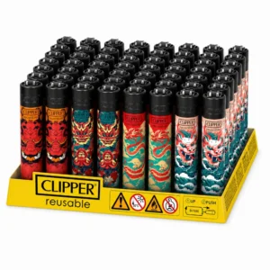 48x Clipper Asian Life Feuerzeug