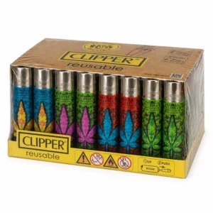 48x Clipper Baroque Grass Feuerzeug