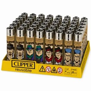 48x Clipper Cowboy Life Feuerzeug