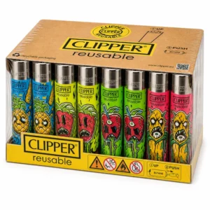 48x Clipper Diabloic Fruit Feuerzeug