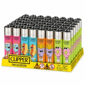 48x Clipper Food For Tought Feuerzeug