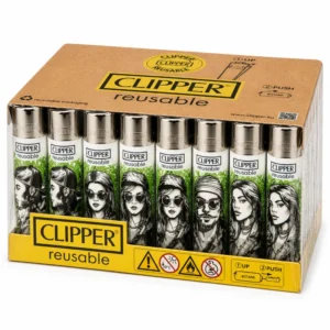 48x Clipper Gangsta Leaves Feuerzeug