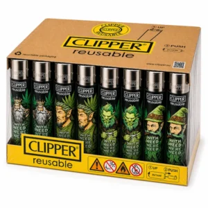 48x Clipper Lord Of Leaves Feuerzeug