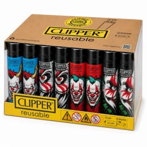 48x Clipper Lovely Clowns Feuerzeug