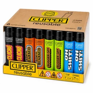 48x Clipper Naughty Words Feuerzeug