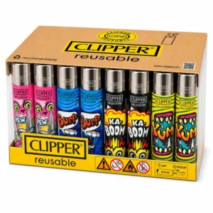 48x Clipper Noma Topoeia Feuerzeug