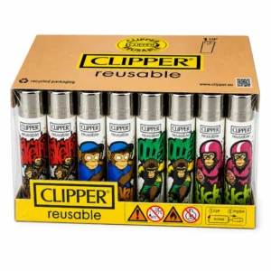 48x Clipper Olympian Monkeys Feuerzeug