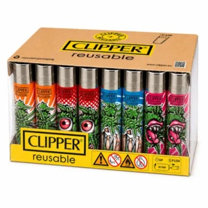 48x Clipper Out Of Weed Feuerzeug