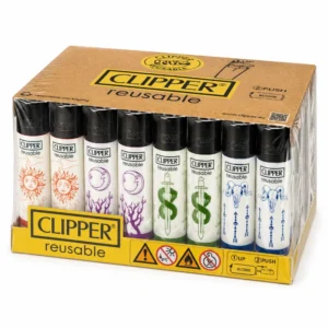 48x Clipper Various Designs Feuerzeug