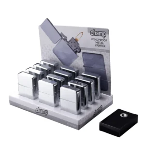 CHAMP Satin WP Flint Lighter (12x)