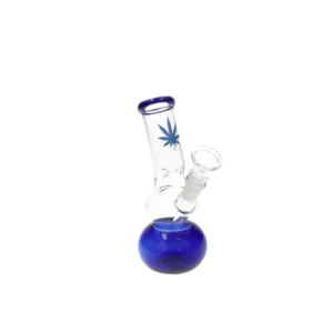Glasbong Ice 2 Kugeln Transparent Hanf Blau