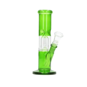 Glasbong Ice mit Percolator Zylinder Transparent Grün