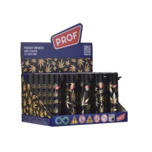 PROF 3D Effect CBD Rundes Feuerzeug, nachfüllbar (25x)