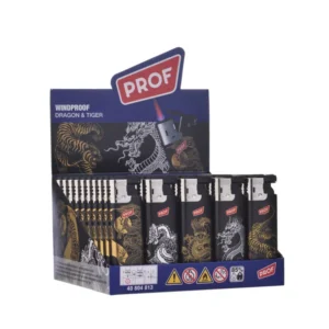 PROF 3D Effect Tiger & Dragon Feuerzeug Slidecap (50x)