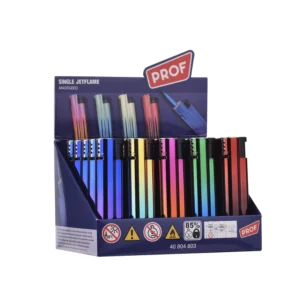 PROF 8-Shape Anodized Jetflame Sturmfeuerzeug (25x)