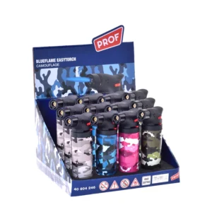 PROF Camouflage Easy Torch Sturmfeuerzeug (12x)