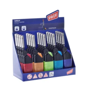 PROF Mini Turbo Stabfeuerzeug klappbar (20x)