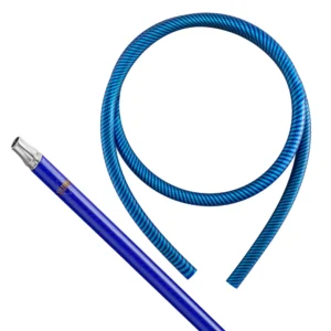 SAIDO Carbon Mundstück + Silikonschlauch Carbonstyle Set - Blau