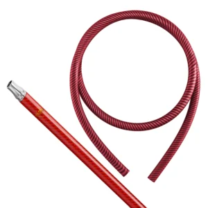SAIDO Carbon Mundstück + Silikonschlauch Carbonstyle Set - Rot