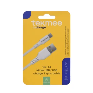 TEKMEE Micro-USB auf USB Kabel 1m (2A)