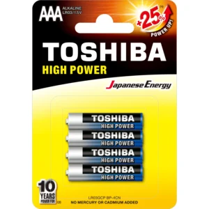 Toshiba Alkaline Batterien AAA 4er Pack