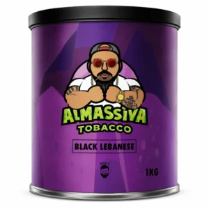 Al Massiva Shisha Tabak 1kg - Black Lebanese