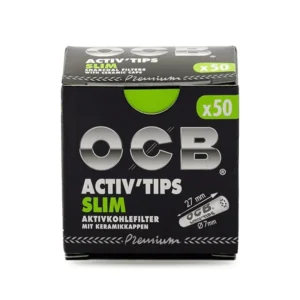OCB Slim Aktivkohlefilter | 7mm 50 Stück (10x)